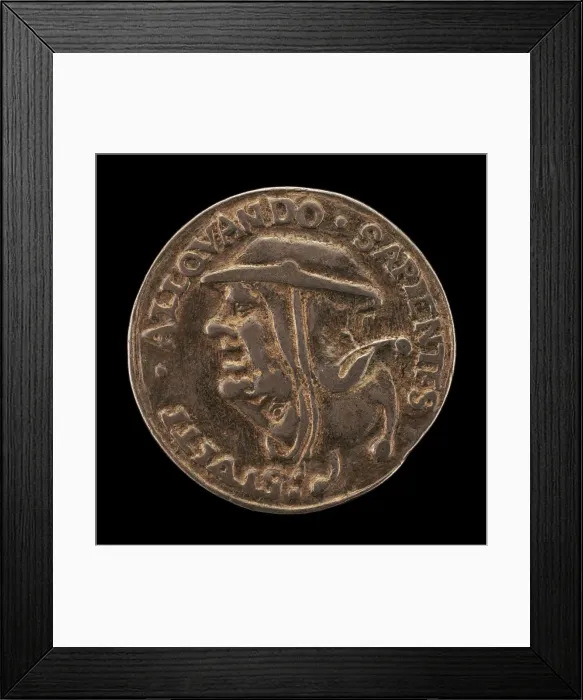 Framed Print : Satirical Head of a Cardinal [reverse], c. 1540. Creator: Unknown
