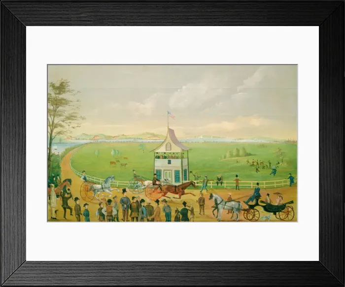 Framed Print : The Finish, c. 1860. Creator: Unknown
