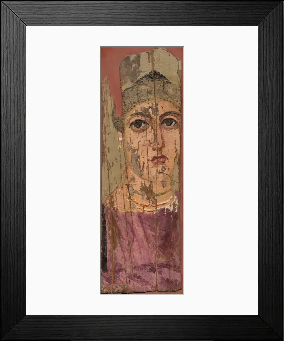 Framed Print : Portrait of a Woman, 2nd century. Creator: Unknown Framed Print : Portrait of a Woman, 2nd century. Creator: Unknown
