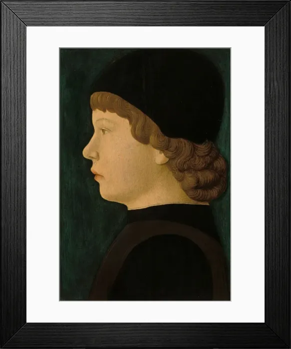 Framed Print : Profile Portrait of a Boy, c. 1460 / 1470. Creator: Unknown Framed Print : Profile Portrait of a Boy, c. 1460 / 1470. Creator: Unknown