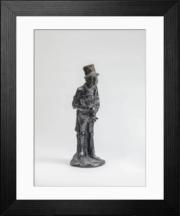 Framed Print : The Man of Affairs (L homme d affaires), model probably after 1860, cast around June 1951 Framed Print : The Man of Affairs (L homme d affaires), model probably after 1860, cast around June 1951