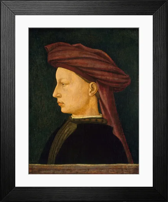 Framed Print : Profile Portrait of a Young Man, 1430 / 1450. Creator: Unknown Framed Print : Profile Portrait of a Young Man, 1430 / 1450. Creator: Unknown