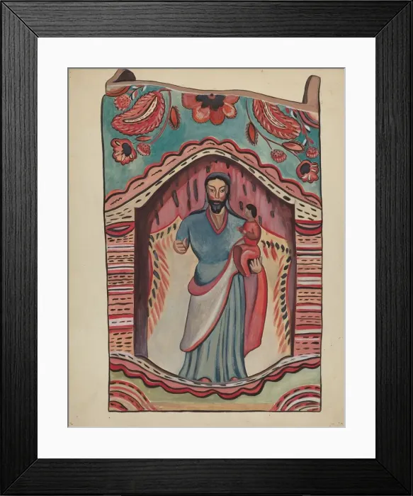Framed Print : Retablo, 1935 / 1942. Creator: Unknown Framed Print : Retablo, 1935 / 1942. Creator: Unknown