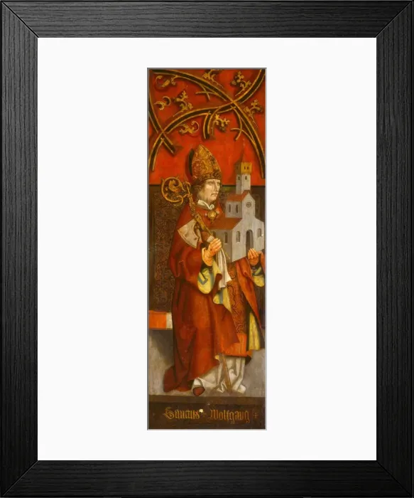 Framed Print : Saint Wolfgang, c. 1500 / 1525. Creator: Unknown Framed Print : Saint Wolfgang, c. 1500 / 1525. Creator: Unknown