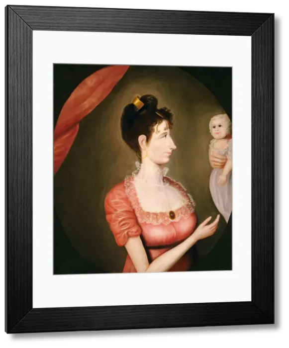 Framed Print : The Proud Mother, c. 1810. Creator: Unknown Framed Print : The Proud Mother, c. 1810. Creator: Unknown