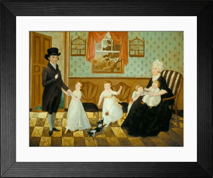 Framed Print : The Sargent Family, 1800. Creator: Unknown Framed Print : The Sargent Family, 1800. Creator: Unknown