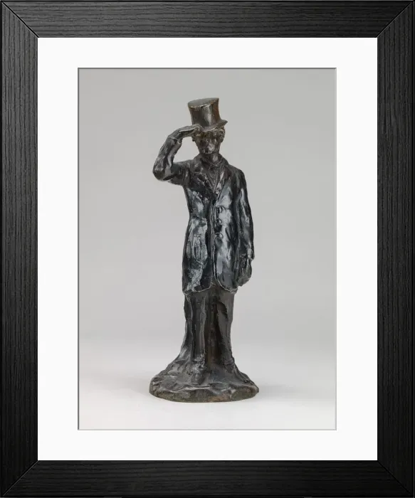 Framed Print : The Visitor (Le visiteur), model probably after 1860, cast around February 1956 Framed Print : The Visitor (Le visiteur), model probably after 1860, cast around February 1956