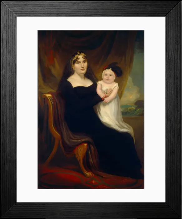 Framed Print : Mother and Child, c. 1810. Creator: Unknown Framed Print : Mother and Child, c. 1810. Creator: Unknown