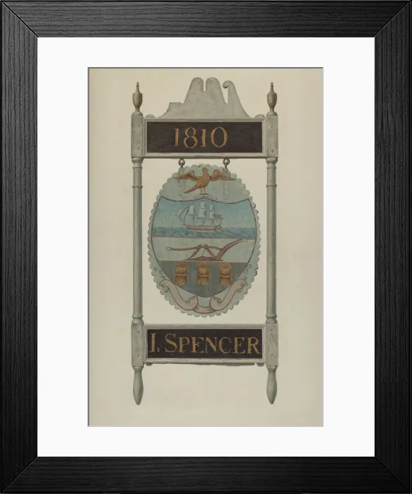 Framed Print : Tavern Sign, 1935 / 1942. Creator: Unknown Framed Print : Tavern Sign, 1935 / 1942. Creator: Unknown