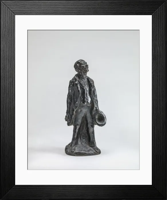 Framed Print : The Lover (L amoureux), model probably after 1860, cast around January 1954 Framed Print : The Lover (L amoureux), model probably after 1860, cast around January 1954