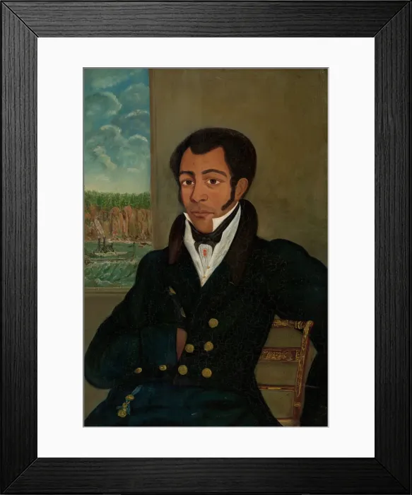 Framed Print : Portrait of a Ships Steward, probably 1829. Creator: Unknown Framed Print : Portrait of a Ships Steward, probably 1829. Creator: Unknown