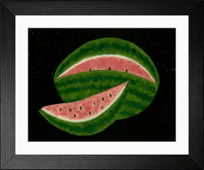 Framed Print : Watermelon, mid 19th century. Creator: Unknown Framed Print : Watermelon, mid 19th century. Creator: Unknown