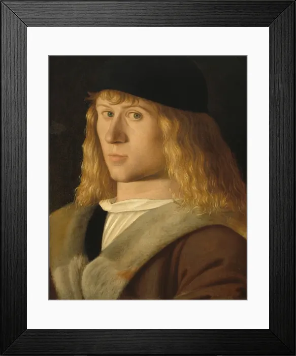 Framed Print : Portrait of a Young Man, c. 1505. Creator: Unknown Framed Print : Portrait of a Young Man, c. 1505. Creator: Unknown