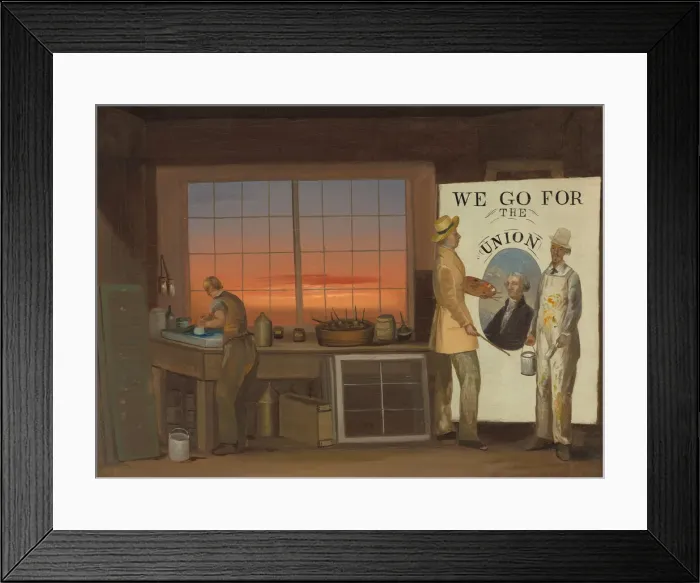 Framed Print : We Go for the Union, c. 1840 / 1850. Creator: Unknown Framed Print : We Go for the Union, c. 1840 / 1850. Creator: Unknown