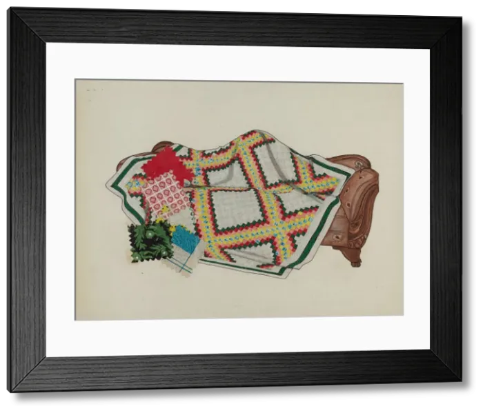 Framed Print : Quilts - Pieced, 1935 / 1942. Creator: Unknown Framed Print : Quilts - Pieced, 1935 / 1942. Creator: Unknown