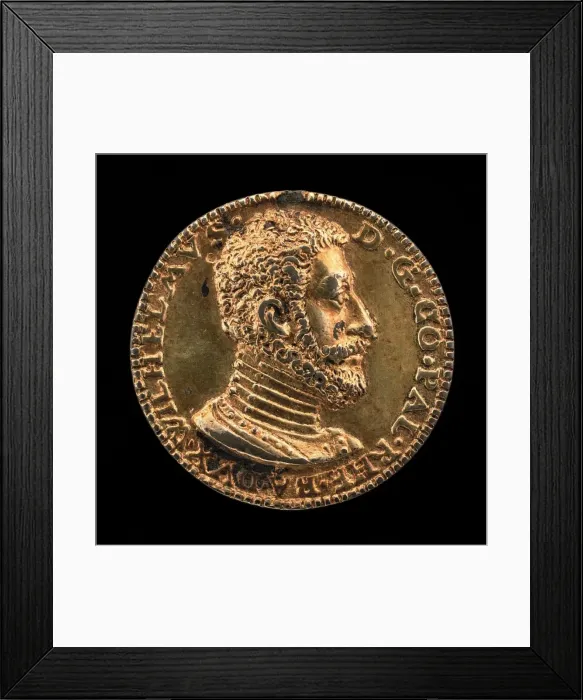 Framed Print : Wilhelm V, 1548-1626, Duke of Bavaria [obverse], 1568. Creator: Unknown