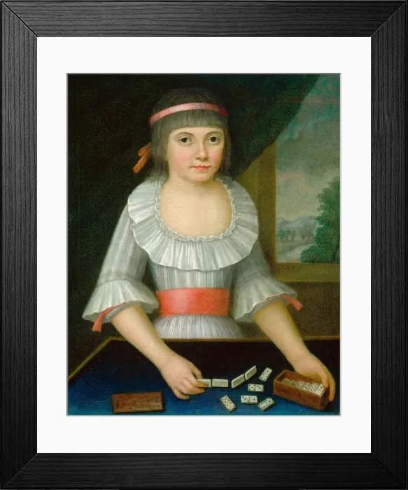 Framed Print : The Domino Girl, c. 1790. Creator: Unknown Framed Print : The Domino Girl, c. 1790. Creator: Unknown