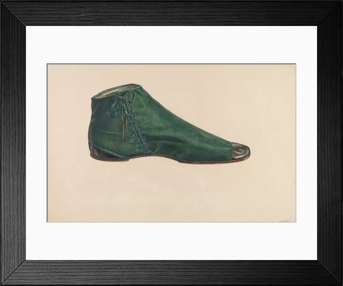 Framed Print : Womans Shoe, 1935 / 1942. Creator: Unknown Framed Print : Womans Shoe, 1935 / 1942. Creator: Unknown