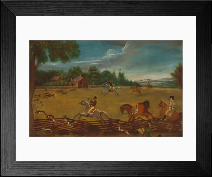 Framed Print : The End of the Hunt, c. 1800. Creator: Unknown Framed Print : The End of the Hunt, c. 1800. Creator: Unknown