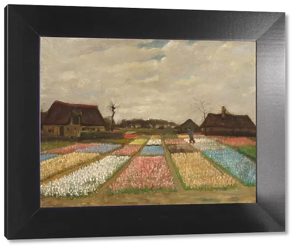 Flower Beds in Holland, c. 1883. Creator: Vincent van Gogh