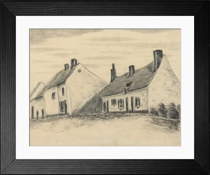 Framed Print : The Zandmennik House, c. 1879 / 1880. Creator: Vincent van Gogh Framed Print : The Zandmennik House, c. 1879 / 1880. Creator: Vincent van Gogh