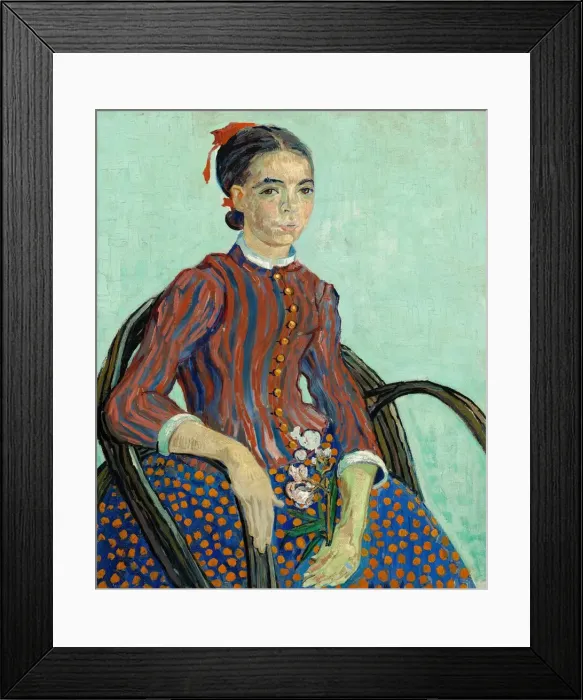 Framed Print : La Mousme, 1888. Creator: Vincent van Gogh Framed Print : La Mousme, 1888. Creator: Vincent van Gogh