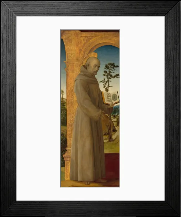 Framed Print : Saint Bernardino of Siena, c. 1495 / 1500. Creator: Vincenzo Foppa Framed Print : Saint Bernardino of Siena, c. 1495 / 1500. Creator: Vincenzo Foppa