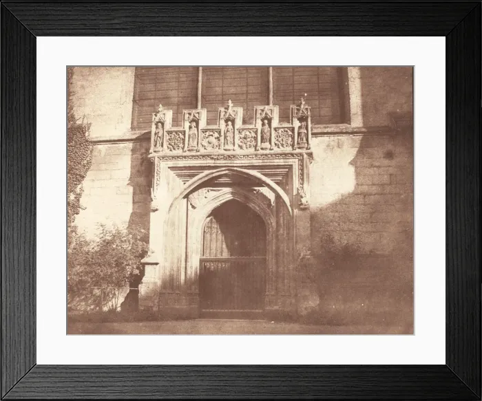 Framed Print : An Ancient Door in Magdalen College, Oxford, April 1843 Framed Print : An Ancient Door in Magdalen College, Oxford, April 1843