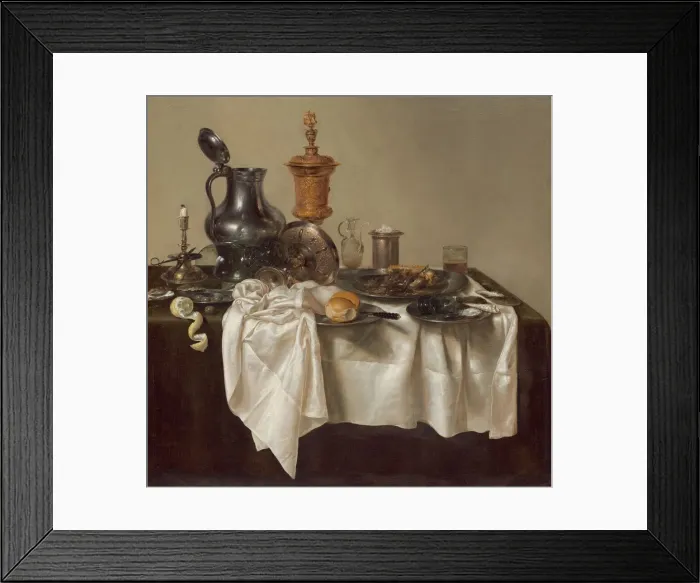 Framed Print : Banquet Piece with Mince Pie, 1635. Creator: Willem Claesz Heda Framed Print : Banquet Piece with Mince Pie, 1635. Creator: Willem Claesz Heda