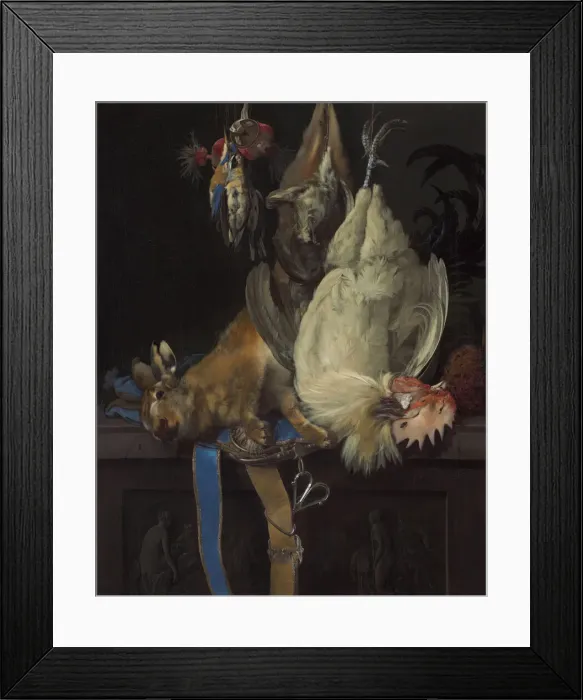 Framed Print : Still Life with Dead Game, 1661. Creator: Willem van Aelst Framed Print : Still Life with Dead Game, 1661. Creator: Willem van Aelst
