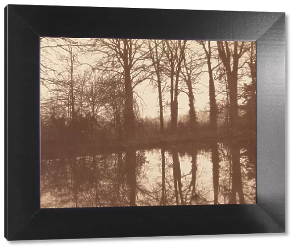 Winter Trees, Reflected in a Pond, 1841-1842. Creator: William Henry Fox Talbot