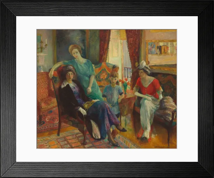 Framed Print : Family Group, 1910 / 1911. Creator: William James Glackens Framed Print : Family Group, 1910 / 1911. Creator: William James Glackens