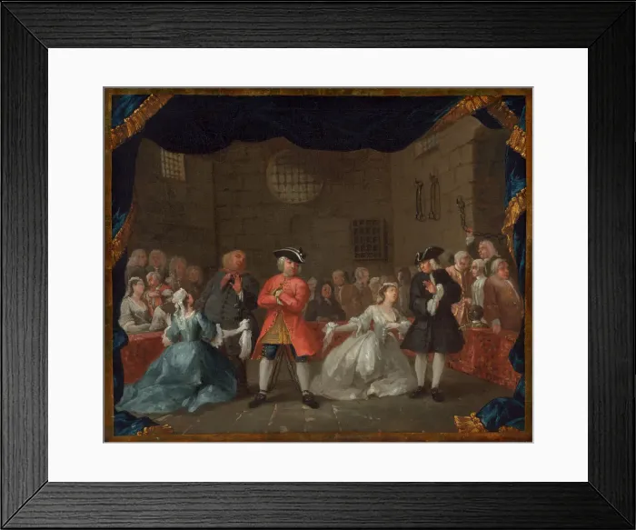 Framed Print : A Scene from The Beggars Opera, 1728 / 1729. Creator: William Hogarth Framed Print : A Scene from The Beggars Opera, 1728 / 1729. Creator: William Hogarth
