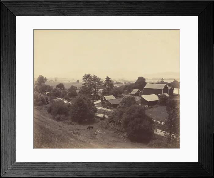 Framed Print : Across Country from West Portal, N. J. c. 1895. Creator: William H Rau Framed Print : Across Country from West Portal, N. J. c. 1895. Creator: William H Rau