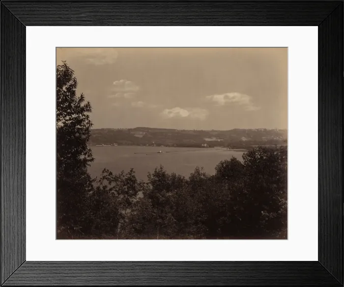 Framed Print : Cayuga Lake Toward Ithaca, c. 1895. Creator: William H Rau Framed Print : Cayuga Lake Toward Ithaca, c. 1895. Creator: William H Rau