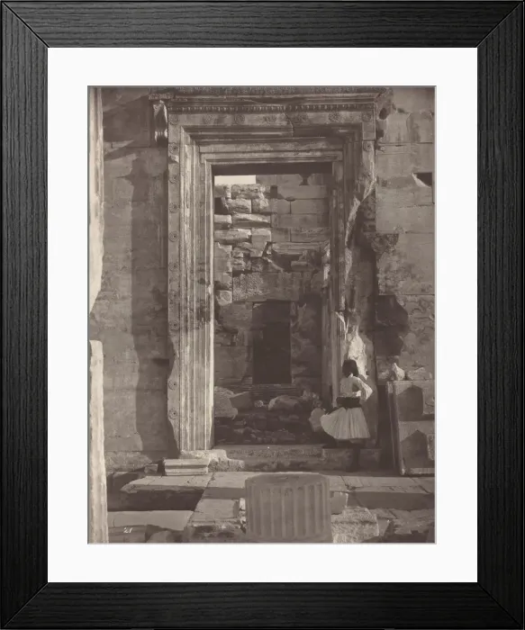 Framed Print : The Acropolis of Athens, plate 21, 1869 / 1870. Creator: William James Stillman Framed Print : The Acropolis of Athens, plate 21, 1869 / 1870. Creator: William James Stillman
