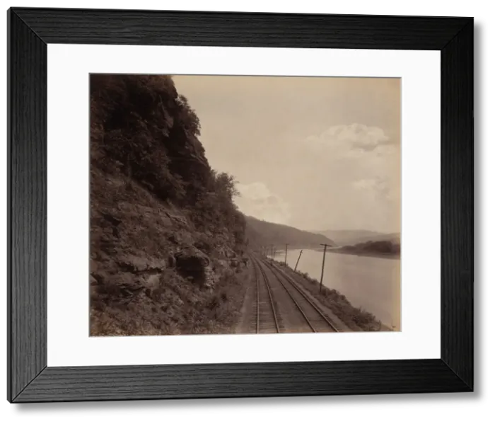 Framed Print : Cathedral Rocks, Susquehanna Near Meshoppen, c. 1895. Creator: William H Rau Framed Print : Cathedral Rocks, Susquehanna Near Meshoppen, c. 1895. Creator: William H Rau