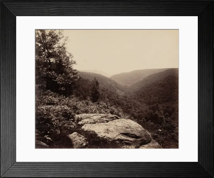 Framed Print : Cliff View, Summit of Alleghenies, c. 1895. Creator: William H Rau Framed Print : Cliff View, Summit of Alleghenies, c. 1895. Creator: William H Rau