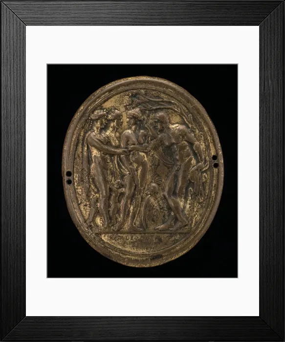 Framed Print : Judgment of Paris. Creator: Valerio Belli Framed Print : Judgment of Paris. Creator: Valerio Belli
