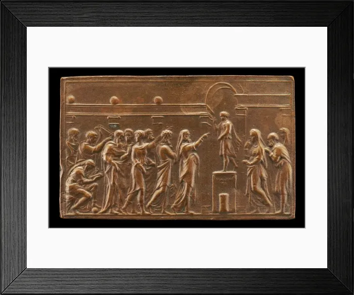 Framed Print : Jesus Among the Doctors, 1537 or after. Creator: Valerio Belli Framed Print : Jesus Among the Doctors, 1537 or after. Creator: Valerio Belli