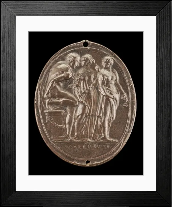 Framed Print : Orestes Released from the Furies, probably 1520s, before 1540. Creator: Valerio Belli Framed Print : Orestes Released from the Furies, probably 1520s, before 1540. Creator: Valerio Belli