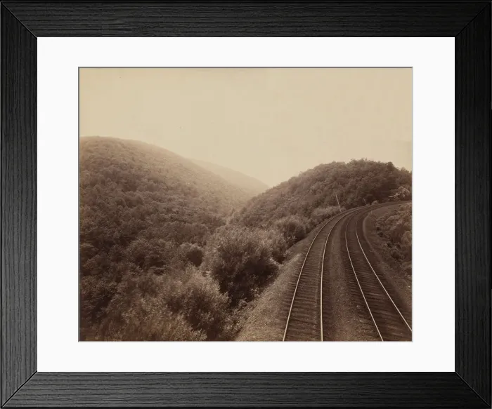 Framed Print : Musconetcong Curve, c. 1895. Creator: William H Rau