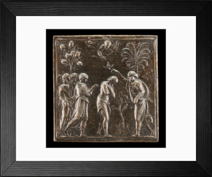 Framed Print : The Baptism in the Jordan, 1537 or after. Creator: Valerio Belli Framed Print : The Baptism in the Jordan, 1537 or after. Creator: Valerio Belli