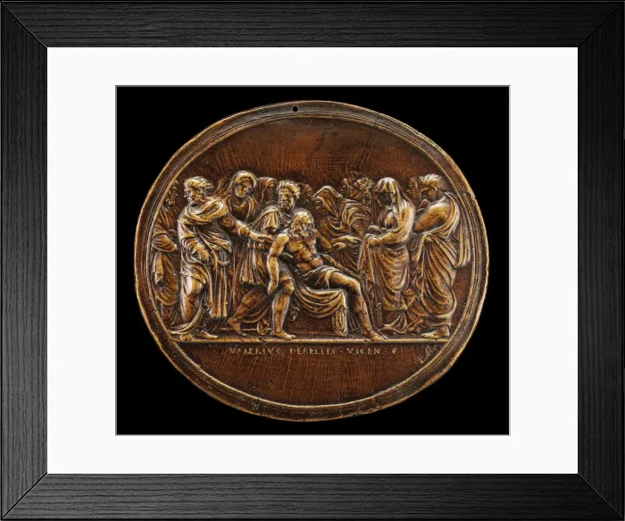 Framed Print : The Entombment, 1525 or after. Creator: Valerio Belli Framed Print : The Entombment, 1525 or after. Creator: Valerio Belli
