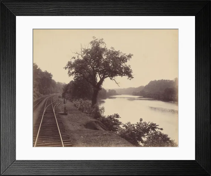 Framed Print : The Lehigh, At Turkey Run, c. 1895. Creator: William H Rau Framed Print : The Lehigh, At Turkey Run, c. 1895. Creator: William H Rau