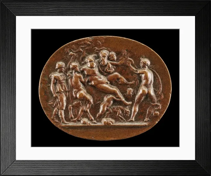 Framed Print : The Triumph of Silenus. Creator: Valerio Belli Framed Print : The Triumph of Silenus. Creator: Valerio Belli
