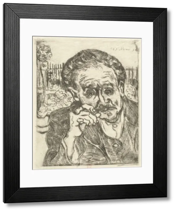 Framed Print : Dr. Gachet (Man with a Pipe), 1890. Creator: Vincent van Gogh Framed Print : Dr. Gachet (Man with a Pipe), 1890. Creator: Vincent van Gogh