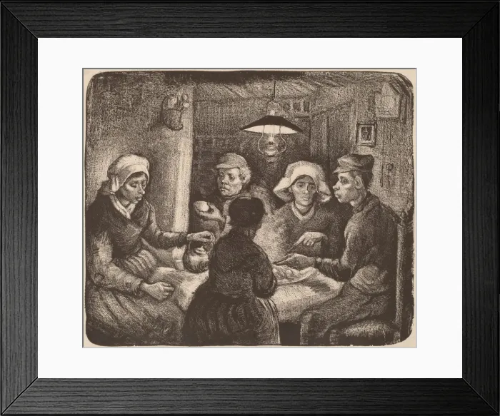 Framed Print : Potato Eaters, 1885. Creator: Vincent van Gogh Framed Print : Potato Eaters, 1885. Creator: Vincent van Gogh