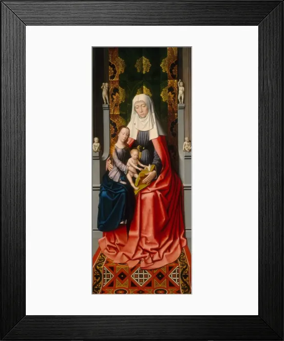 Framed Print : The Saint Anne Altarpiece: Saint Anne with the Virgin and Child [middle panel], c