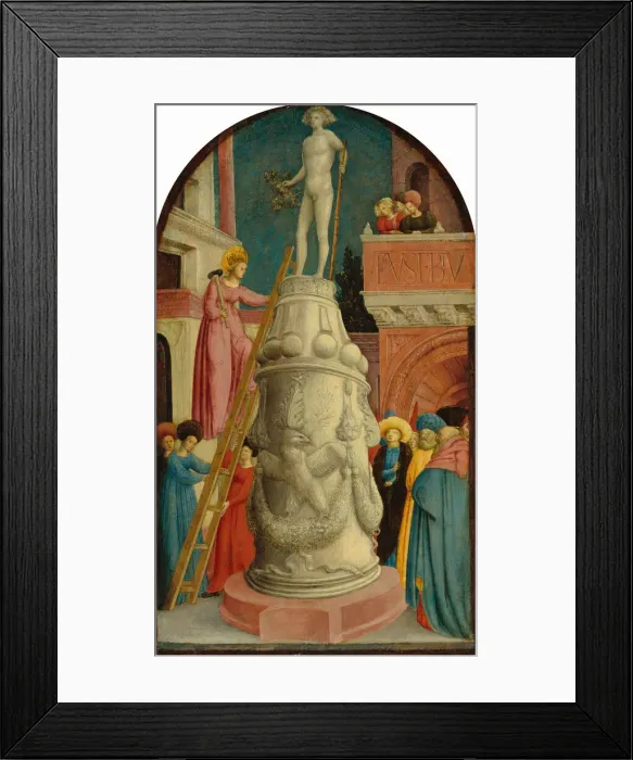 Framed Print : Saint Apollonia Destroys a Pagan Idol, c. 1442 / 1445. Creator: Giovanni d Alemagna Framed Print : Saint Apollonia Destroys a Pagan Idol, c. 1442 / 1445. Creator: Giovanni d Alemagna